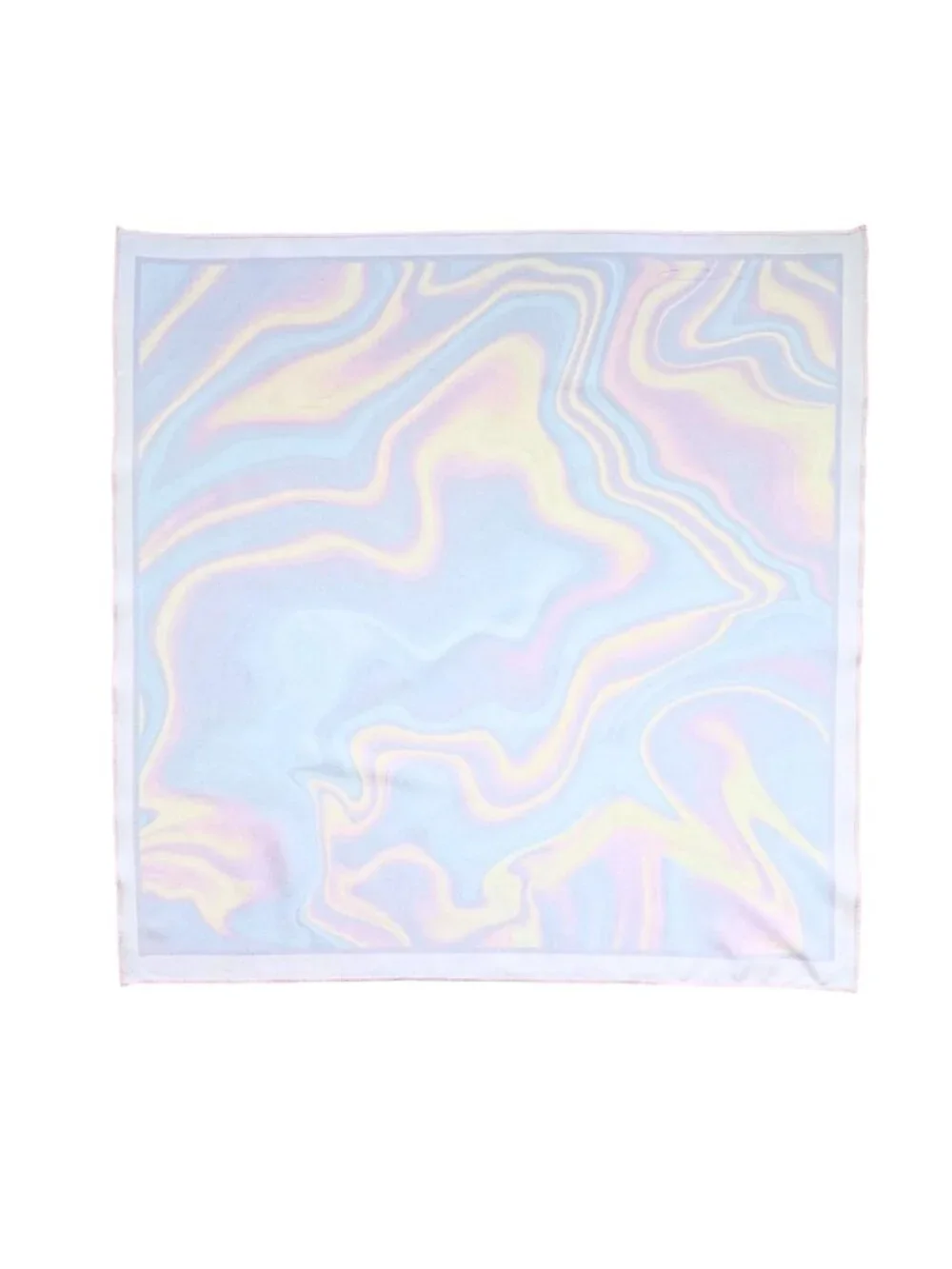 Galactic Pastel Marble Swirl Square Scarf 48x48cm | Custom Bandana NWOT